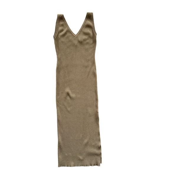House of Harlow 1960 Dresses & Skirts - House of Harlow 1960 Tank Midi Dress Ribbed Brown Size Extra Small